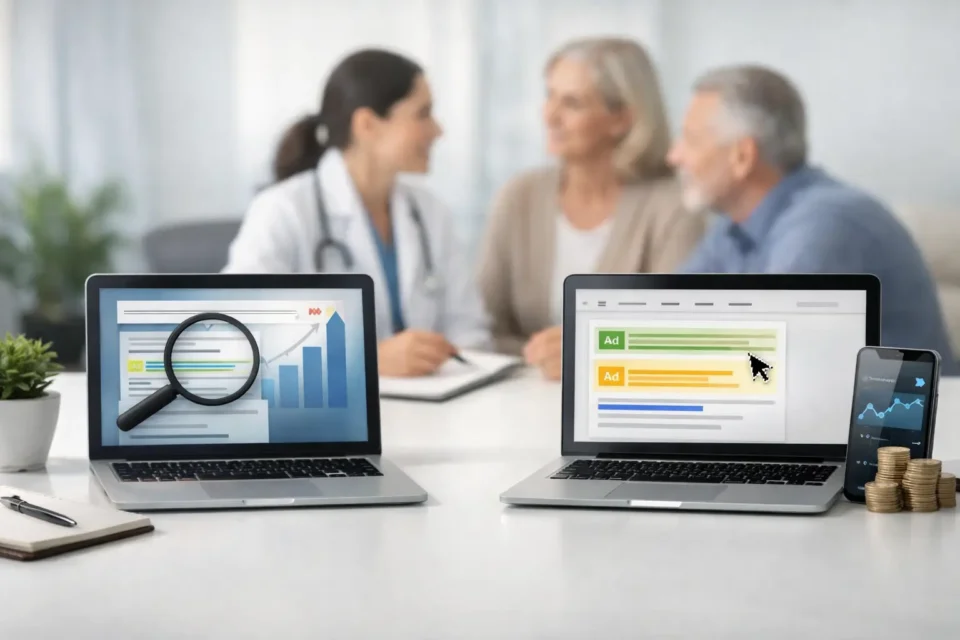 SEO versus anúncios: o que gera mais pacientes?